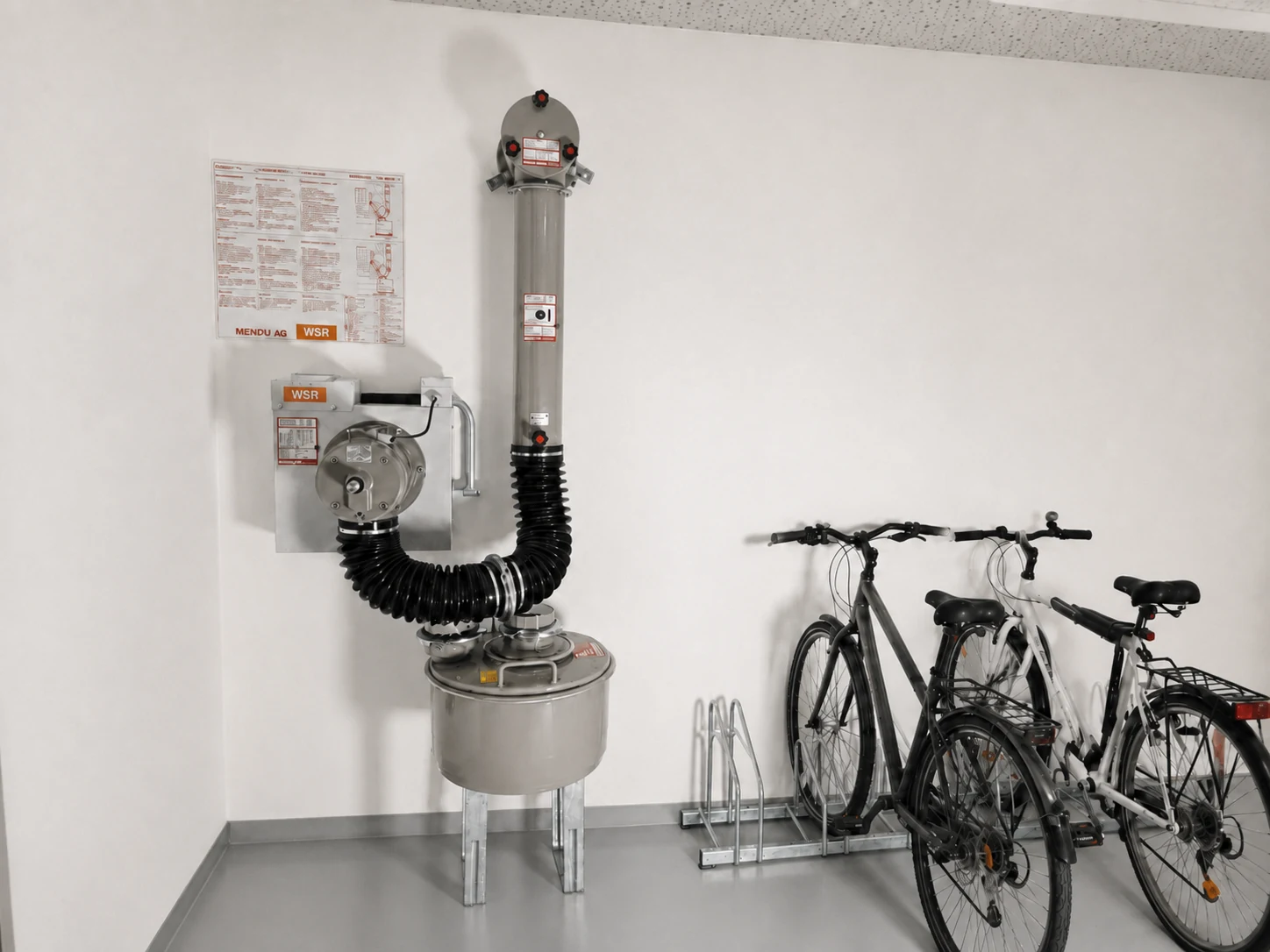 Belüftung im Fahrradkeller